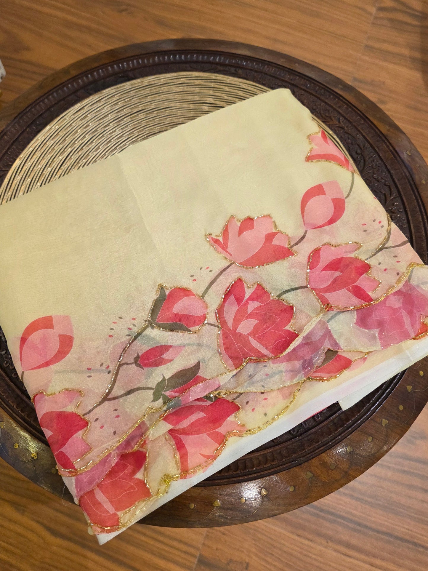 JD000493 Soft Organza - Lotus design