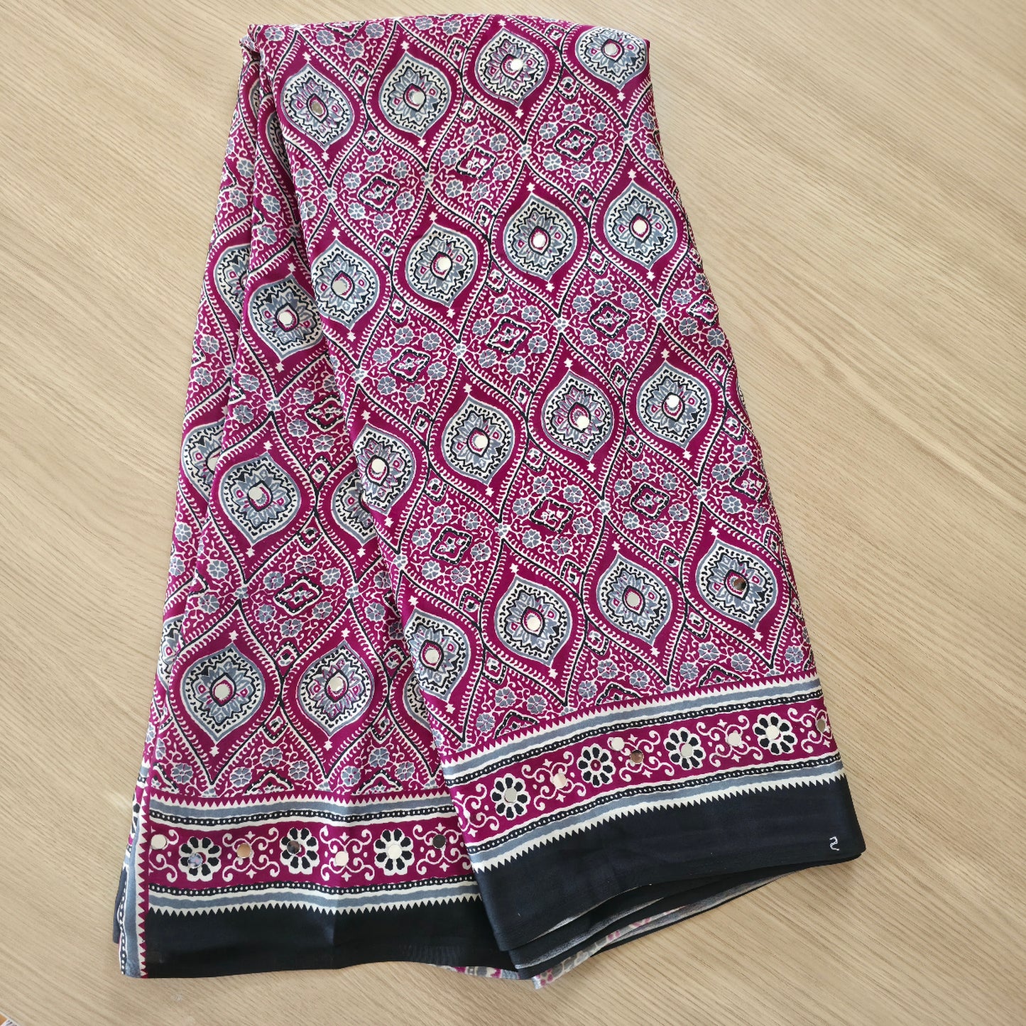 JD000123 Pure Modal Ajrakh Pink