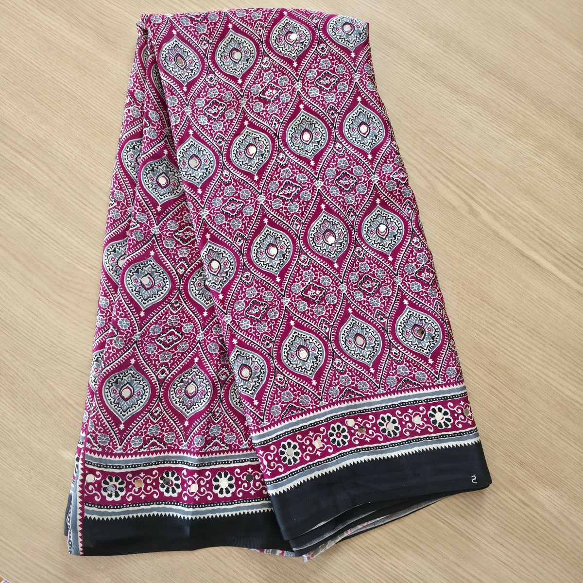 JD000123 Pure Modal Ajrakh Pink