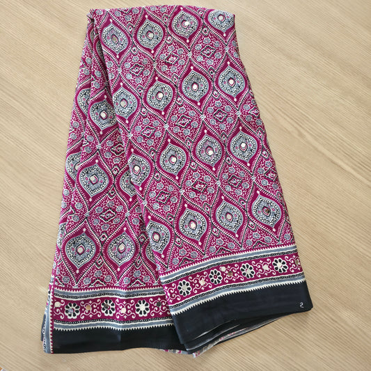 JD000123 Pure Modal Ajrakh Pink