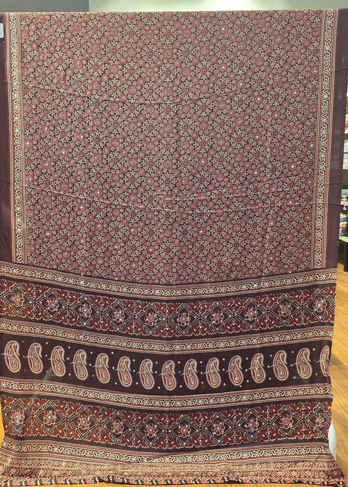 JD000485 Modal Ajrakh with Mirror work