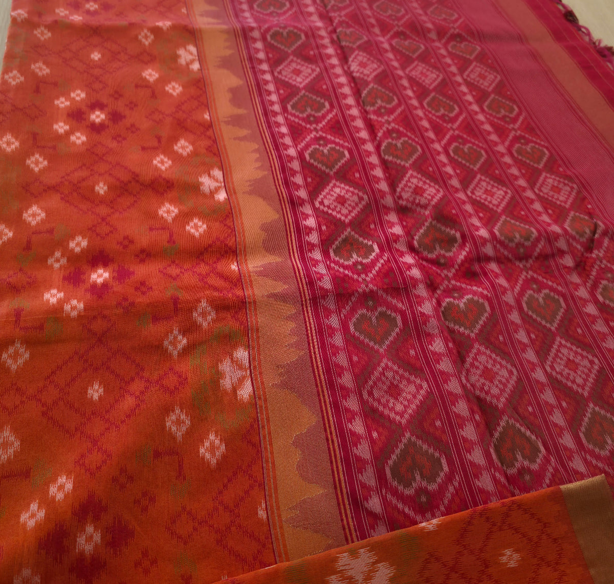 UP000219  Tussar silk with Patola design