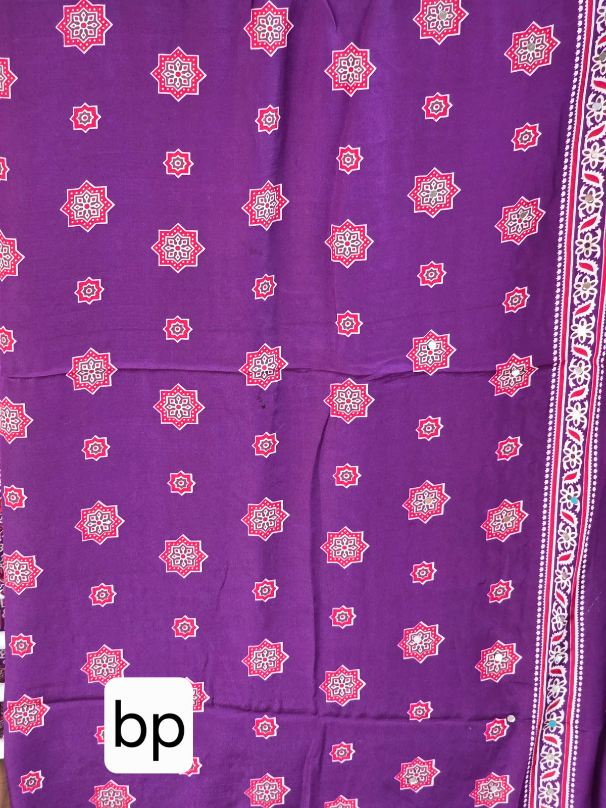 JD000486 Modal Ajrakh mirror work