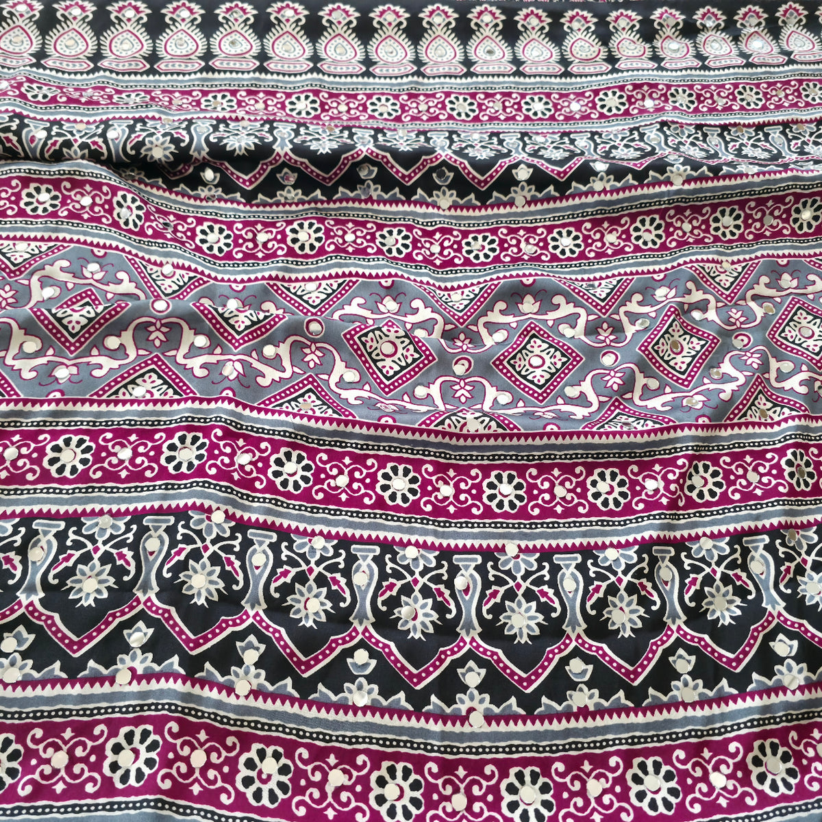 JD000123 Pure Modal Ajrakh Pink