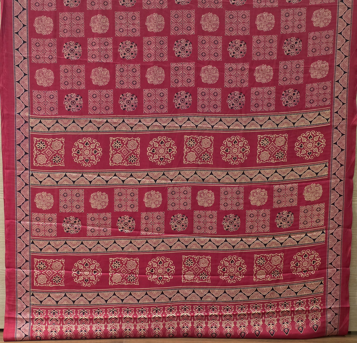 JD000580 Rani Pink Modal Ajrakh