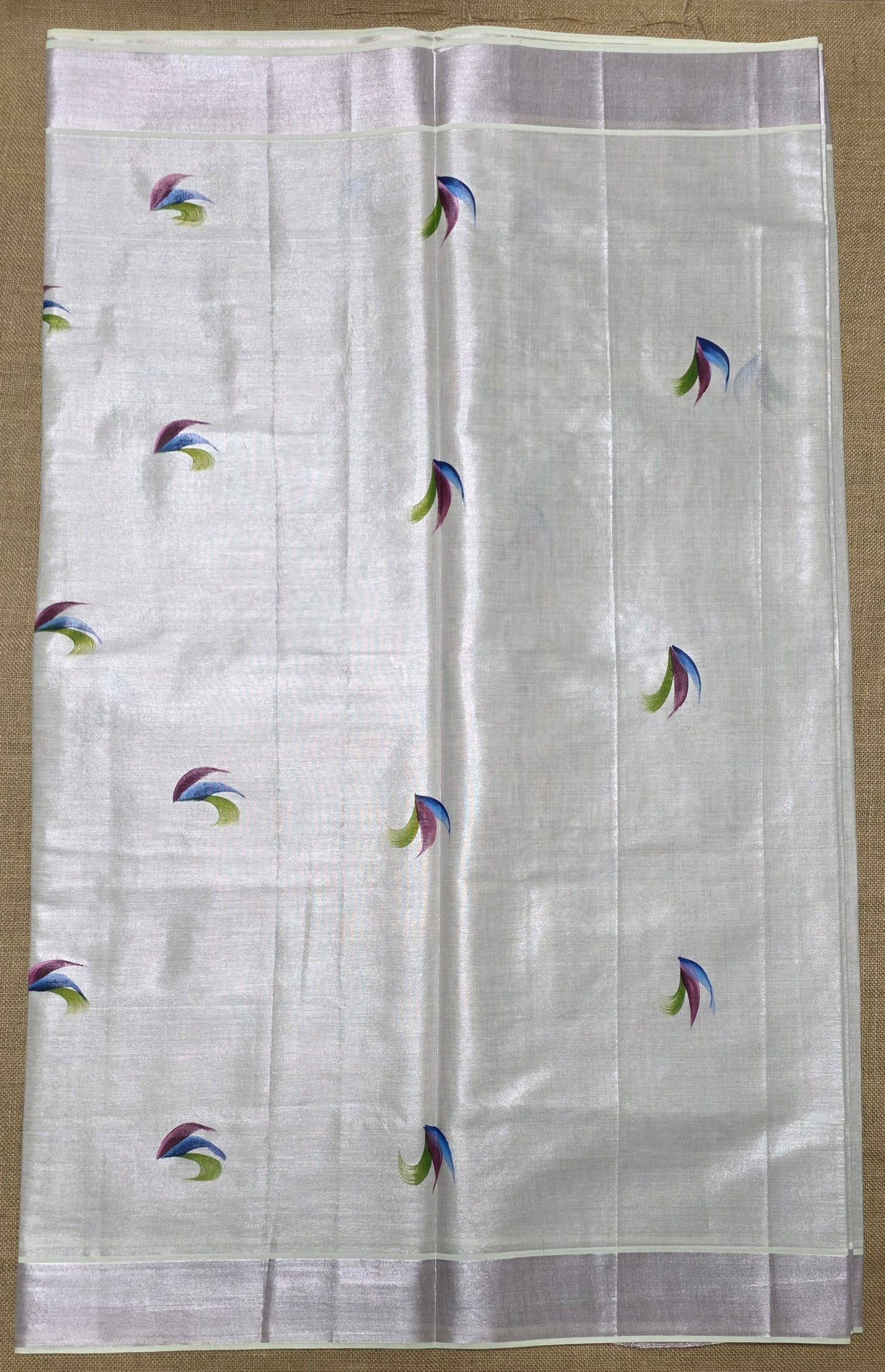 KL000040 Kerala Saree - Rose gold Tissue