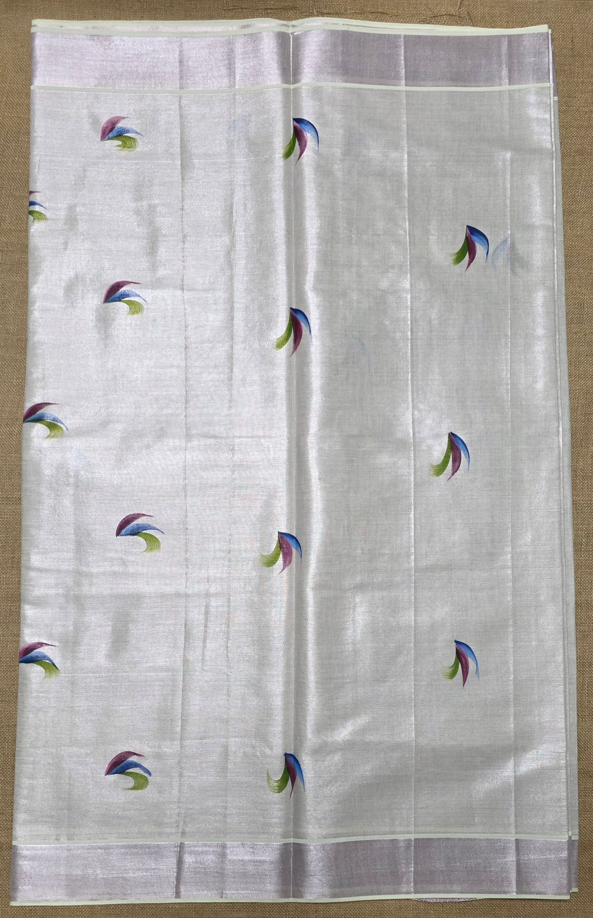 KL000040 Kerala Saree - Rose gold Tissue