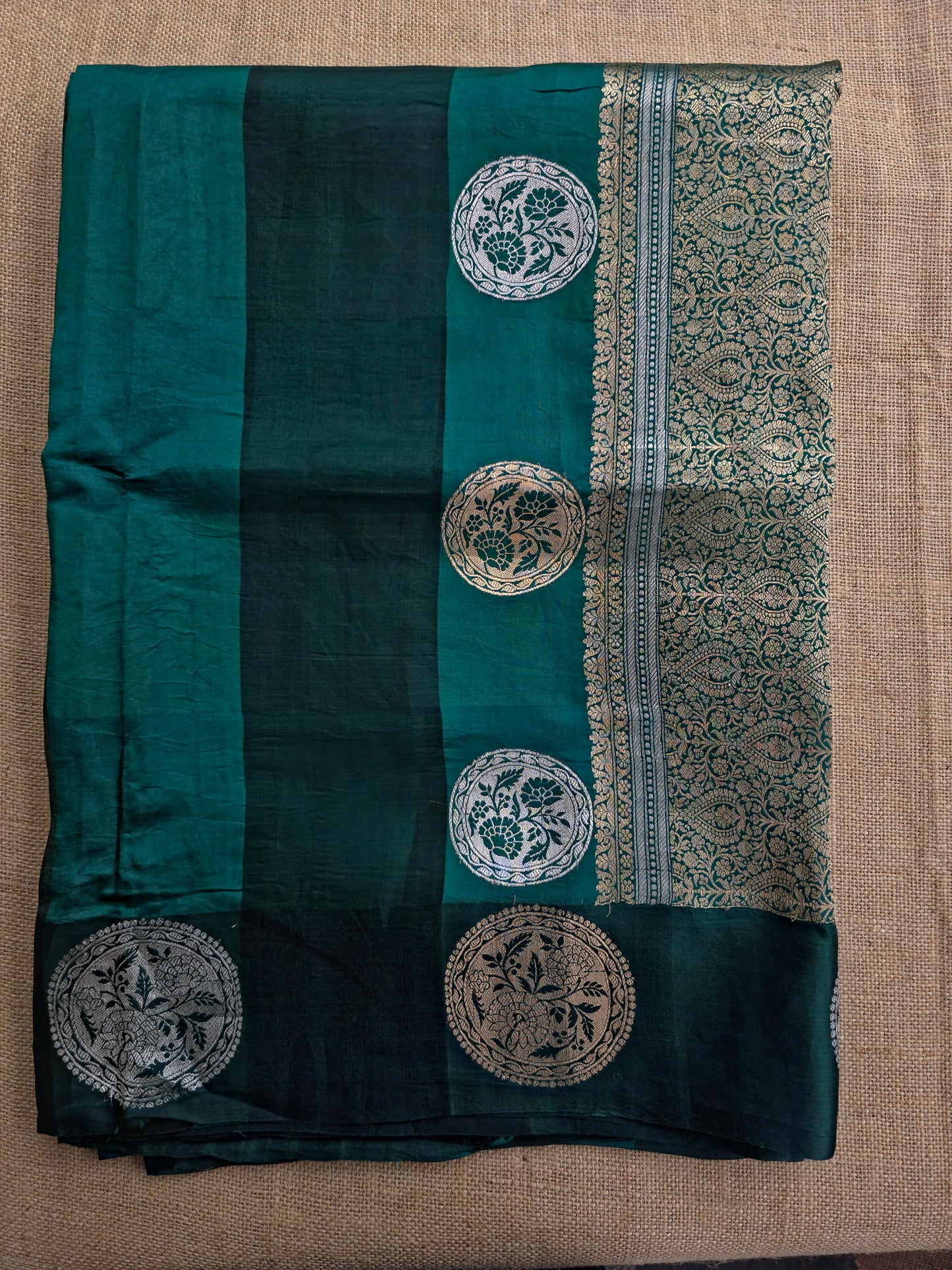 UP000002 - Pure Banarasi Silk (Raw Mango & Organza Silk)