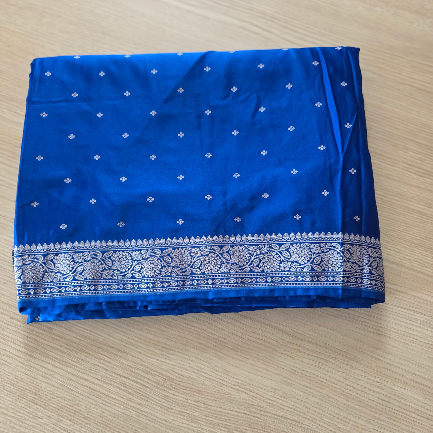 UP000341 Mashru Silk Blue
