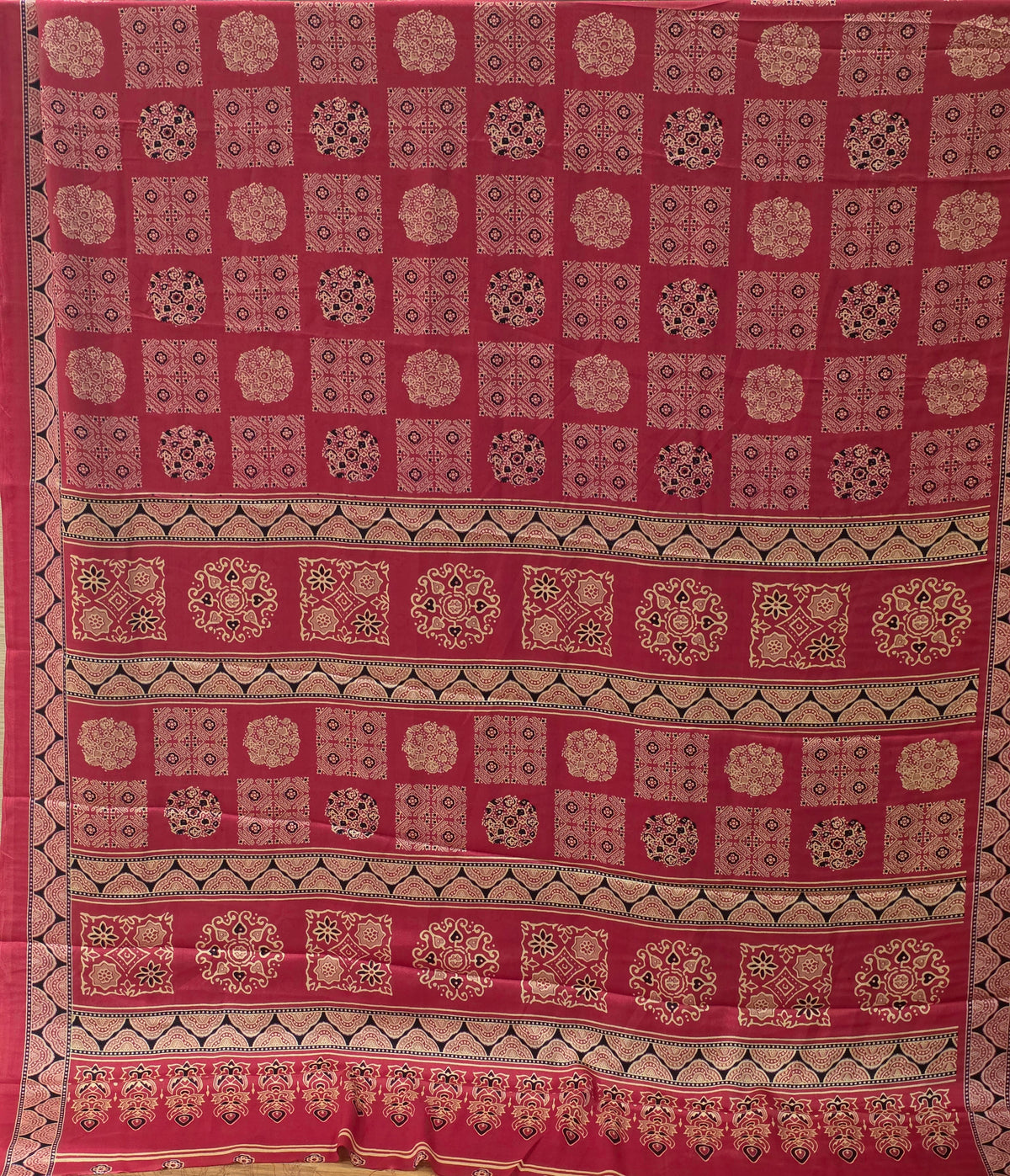 JD000580 Rani Pink Modal Ajrakh