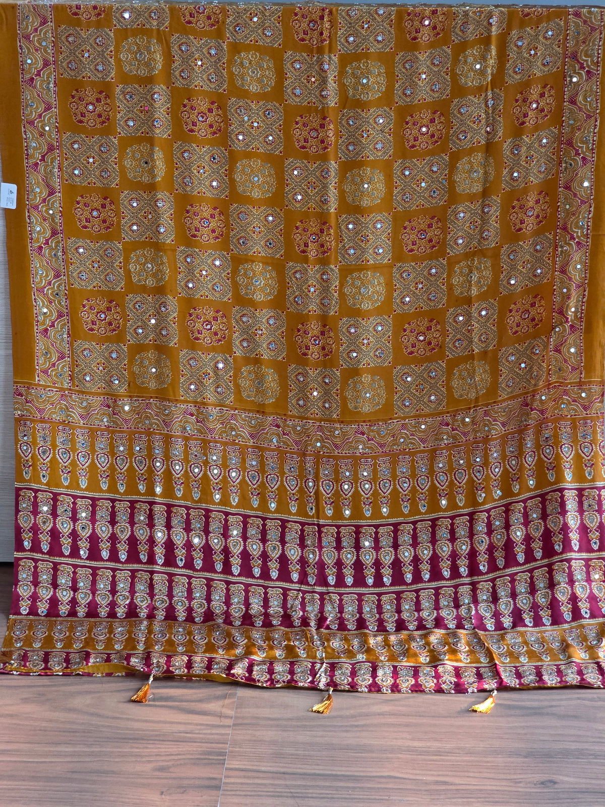 Mustard yellow Modal Ajrakh