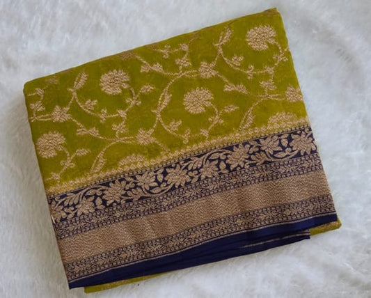 UP000037 - Banarasi Silk Georgette Khaddi