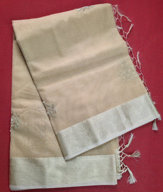 UP000142 Banarasi Semi Kora Silk