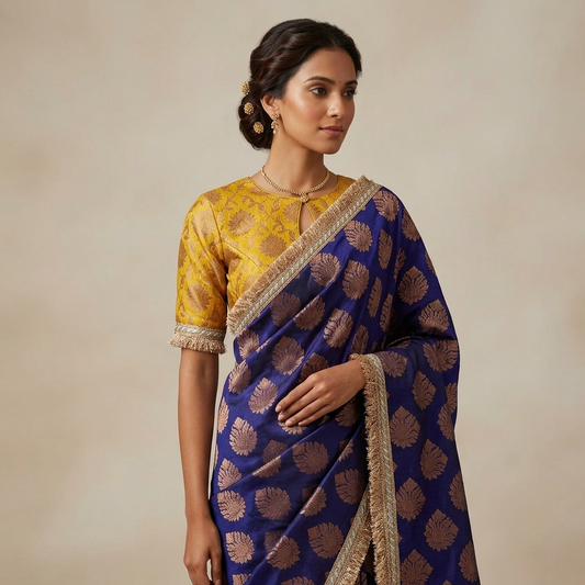 UP000197 - Banarasi Pure Silk Georgette