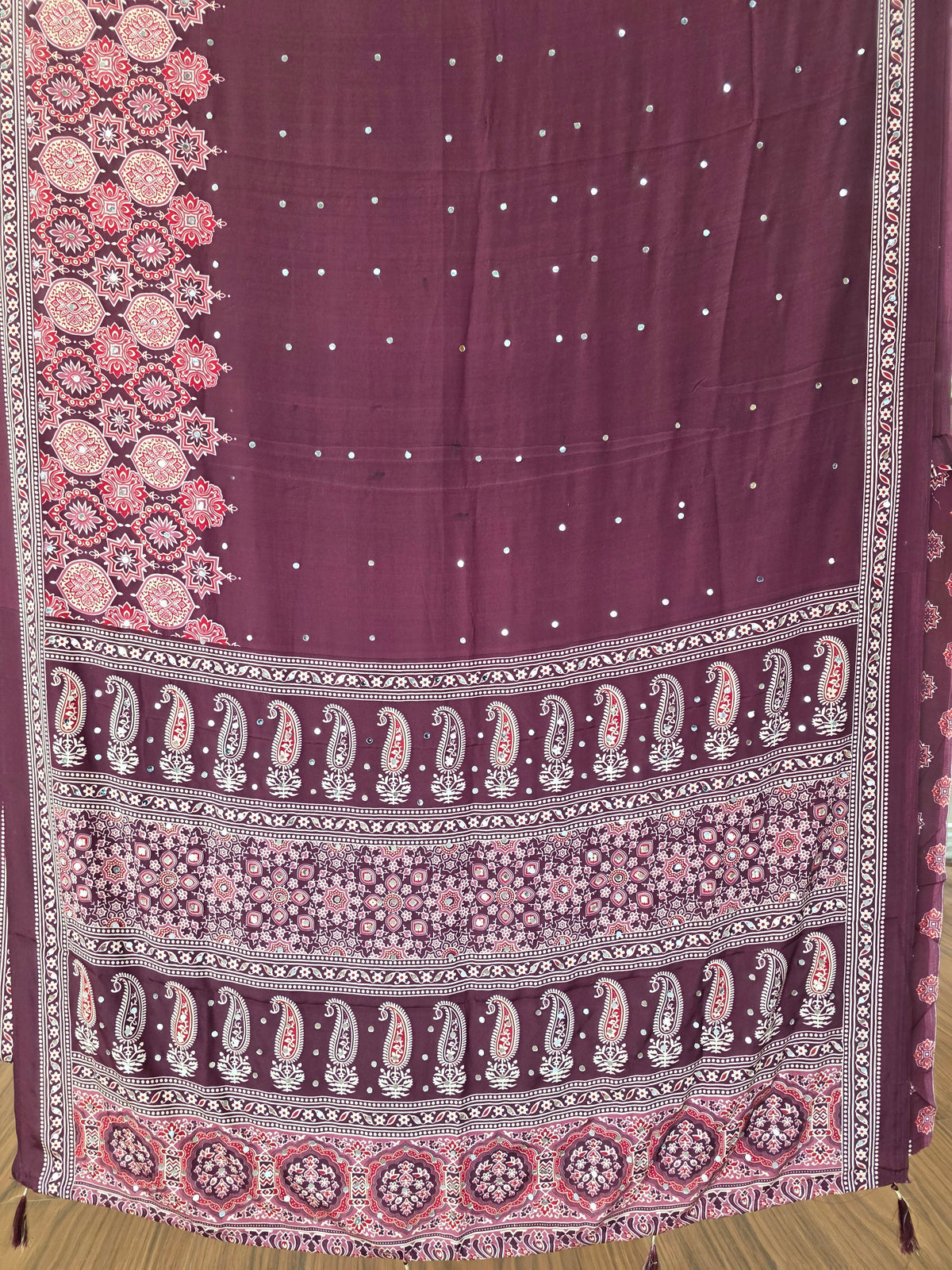 JD000476 Modal Ajrakh with mirror work